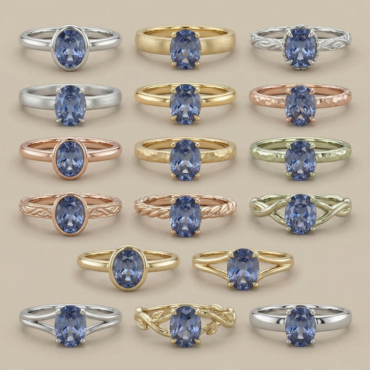 1.55ct Steel Blue Spinel — Solitaire Ring or Pendant — Made to Order