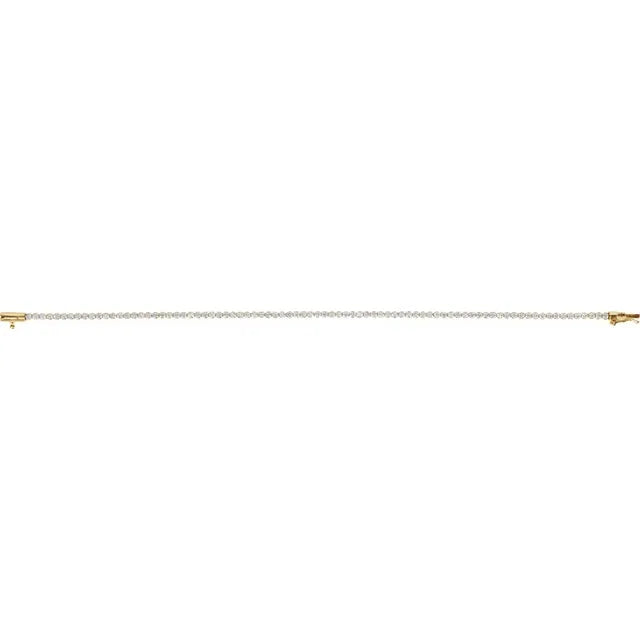 THE LAB-GROWN DIAMOND LIGHTWEIGHT LINE BRACELET