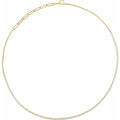 The Natural Diamond Line Necklace — 3 1/5 CTW - Adjustable