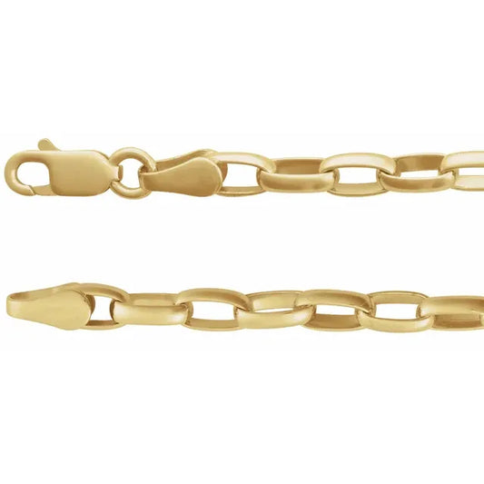 THE PUFFED OVAL CABLE CHAIN