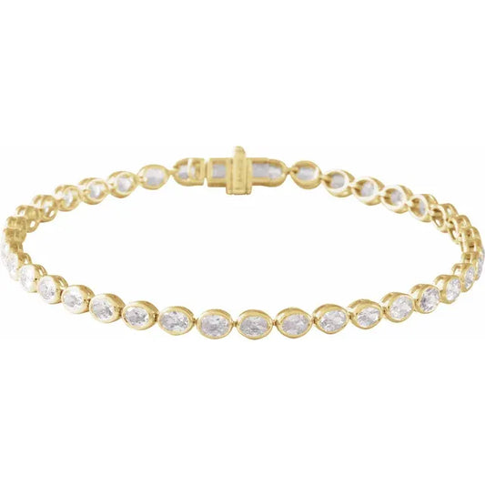 THE LAB-GROWN DIAMOND OVAL LINE BRACELET