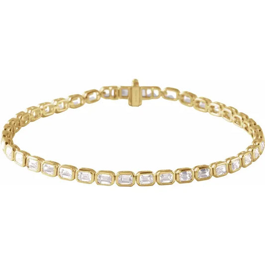 THE LAB-GROWN DIAMOND EMERALD LINE BRACELET
