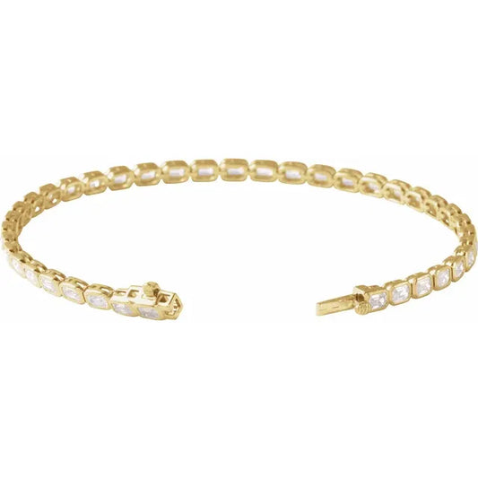 THE LAB-GROWN DIAMOND EMERALD LINE BRACELET