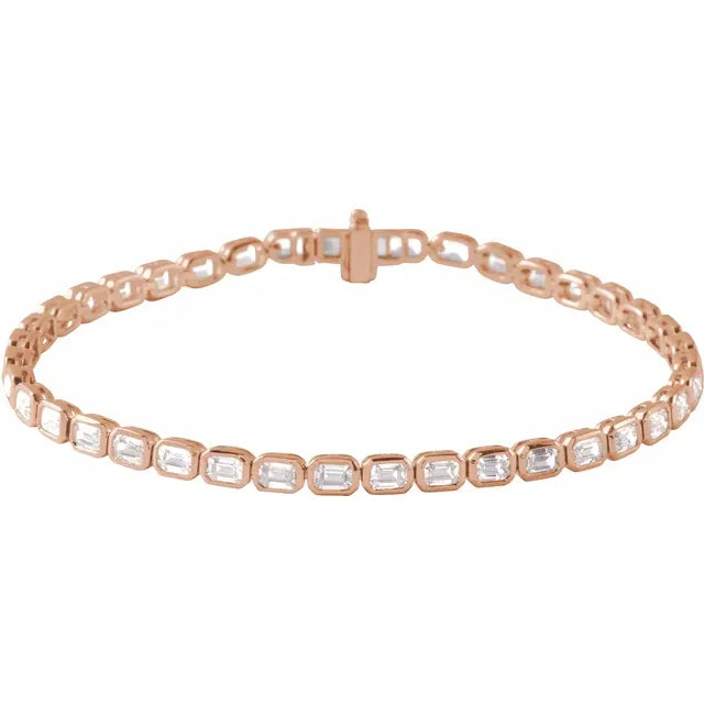 THE LAB-GROWN DIAMOND EMERALD LINE BRACELET