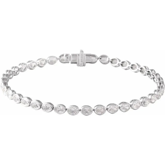 THE LAB-GROWN DIAMOND OVAL LINE BRACELET