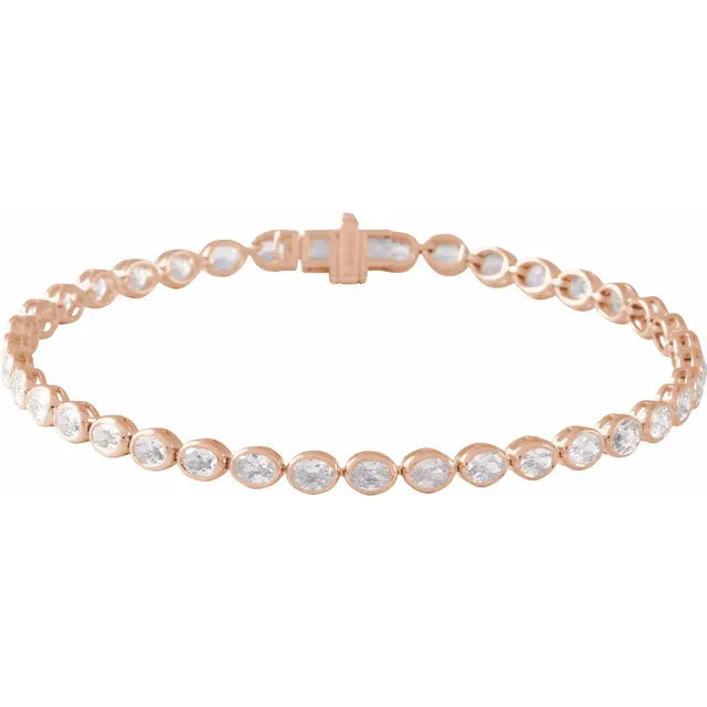 THE LAB-GROWN DIAMOND OVAL LINE BRACELET