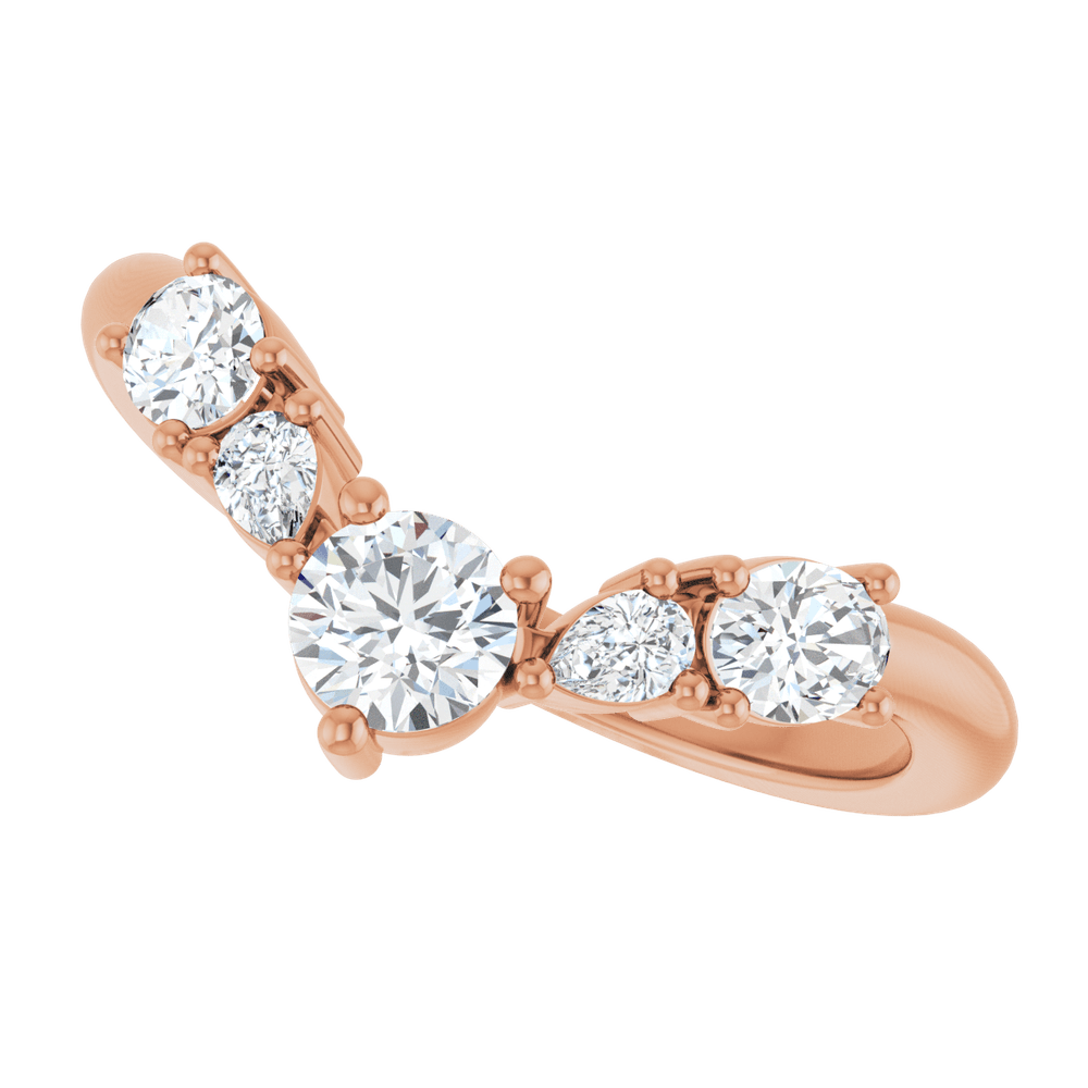 THE MIXED-STONE CONTOUR BAND · 3/4 CTW