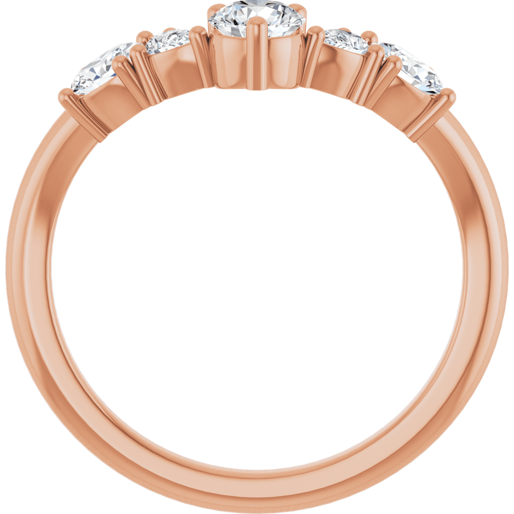 THE MIXED-STONE CONTOUR BAND · 3/4 CTW
