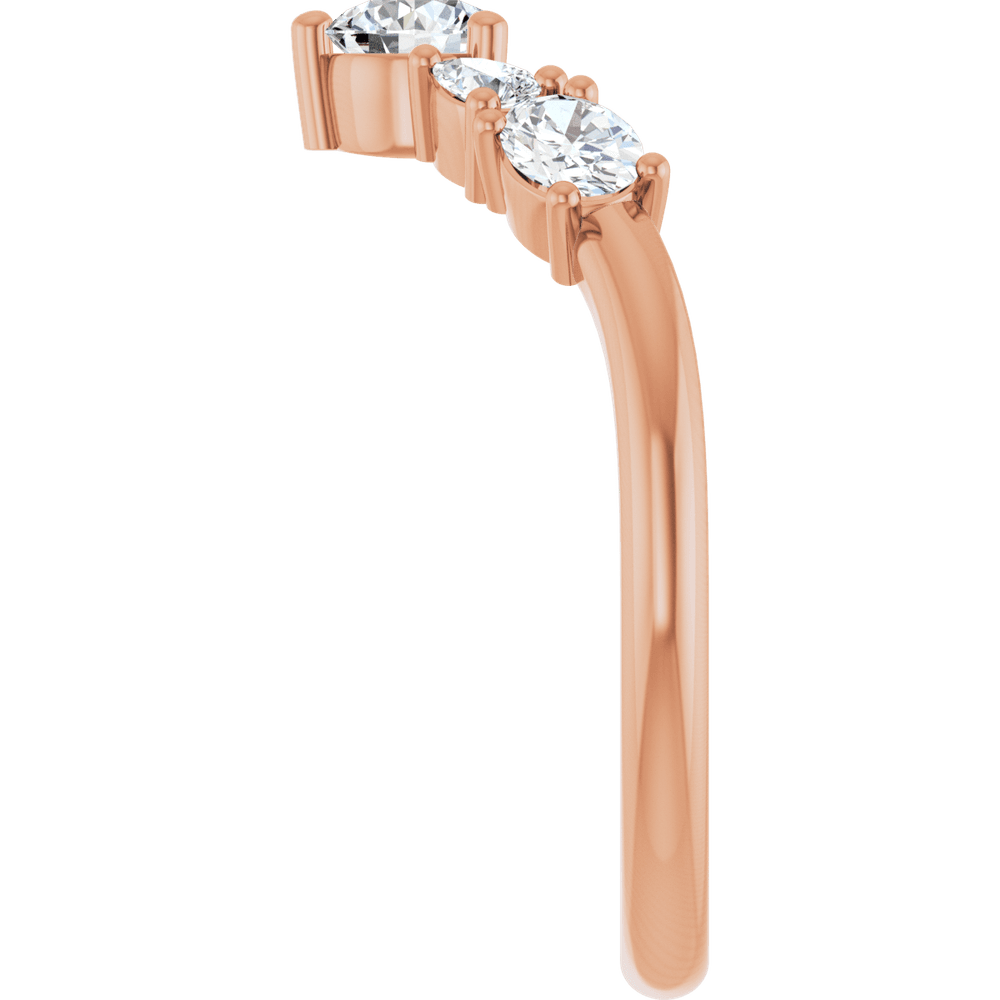 THE MIXED-STONE CONTOUR BAND · 3/4 CTW