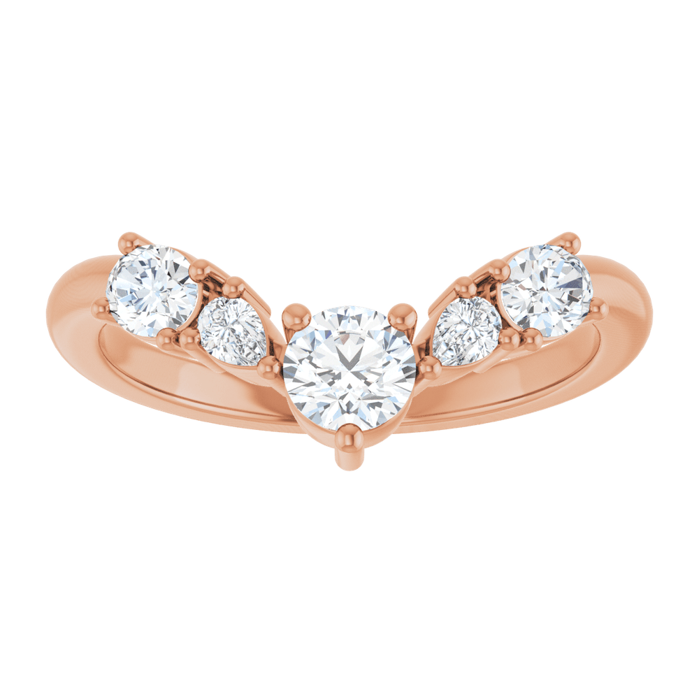 THE MIXED-STONE CONTOUR BAND · 3/4 CTW