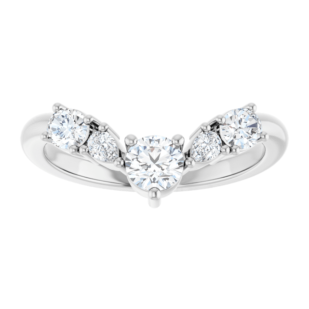 THE MIXED-STONE CONTOUR BAND · 3/4 CTW
