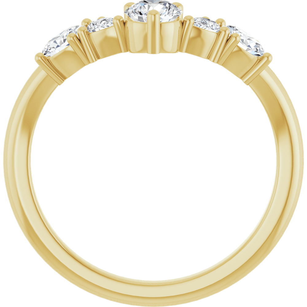 THE MIXED-STONE CONTOUR BAND · 3/4 CTW