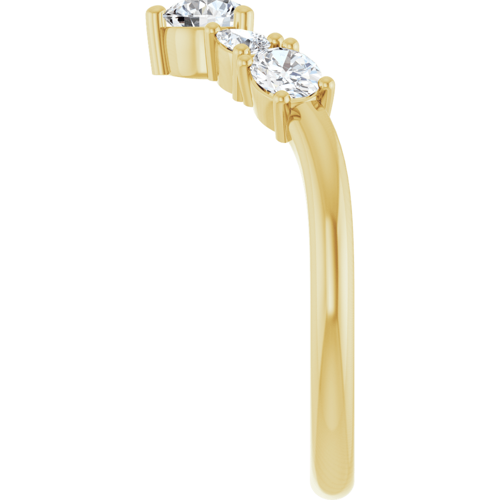 THE MIXED-STONE CONTOUR BAND · 3/4 CTW