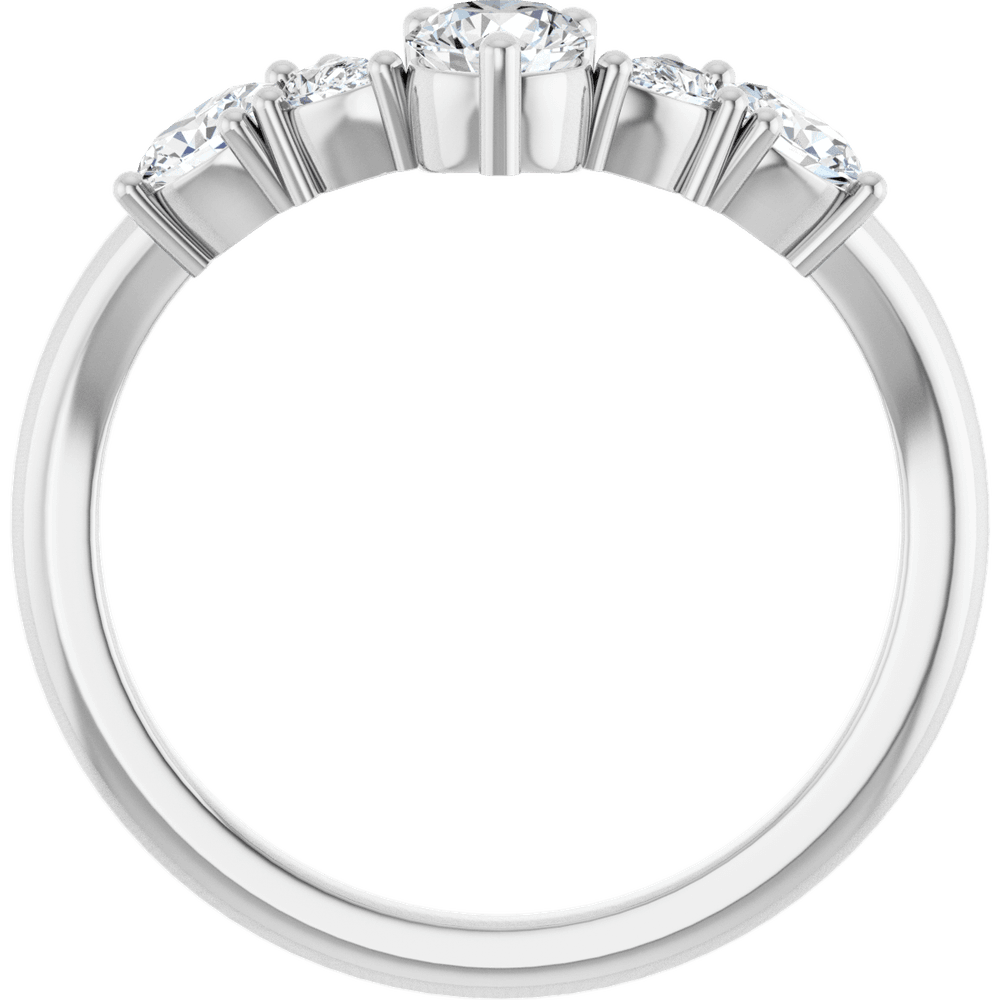 THE MIXED-STONE CONTOUR BAND · 3/4 CTW