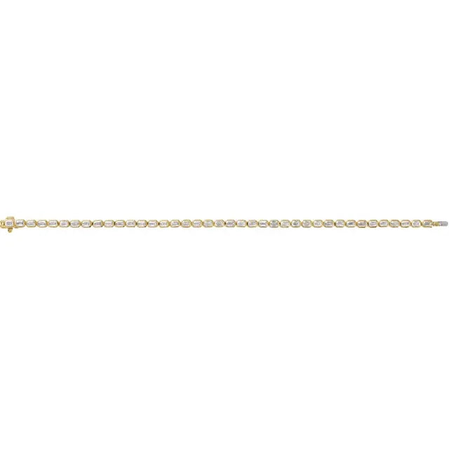 THE LAB-GROWN DIAMOND EMERALD LINE BRACELET