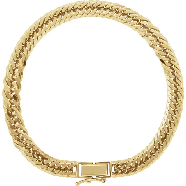 THE DIAMOND-CUT TRIPLE CURB CHAIN