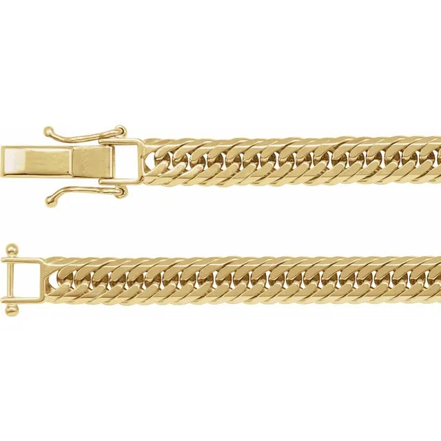 THE DIAMOND-CUT TRIPLE CURB CHAIN