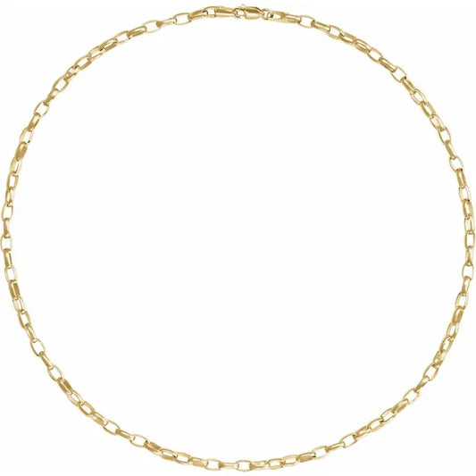 THE PUFFED OVAL CABLE CHAIN