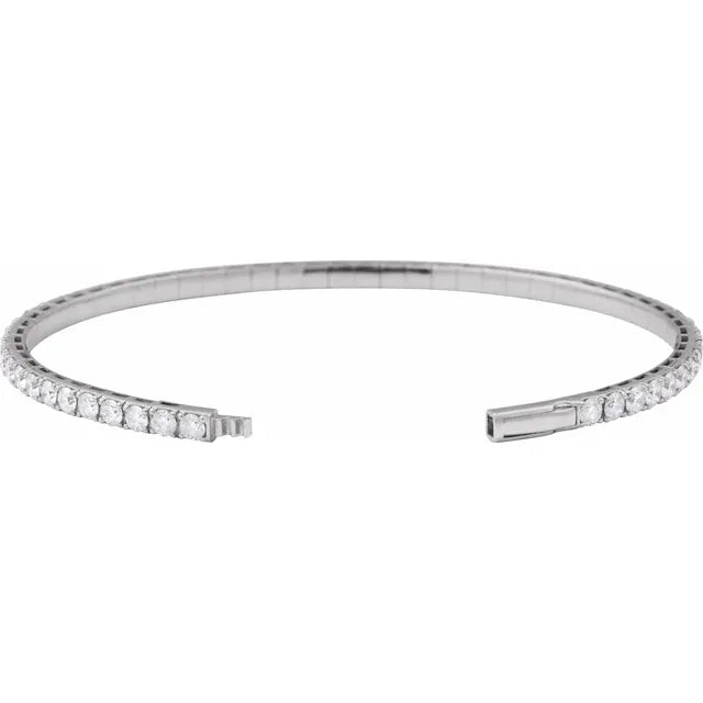 THE LAB-GROWN DIAMOND FLEXIBLE BANGLE — 1 1/2 CTW