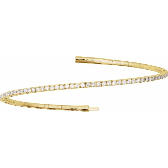 THE LAB-GROWN DIAMOND FLEXIBLE BANGLE — 1 1/2 CTW