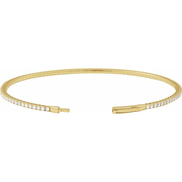 THE LAB-GROWN DIAMOND FLEXIBLE BANGLE — 1 1/2 CTW