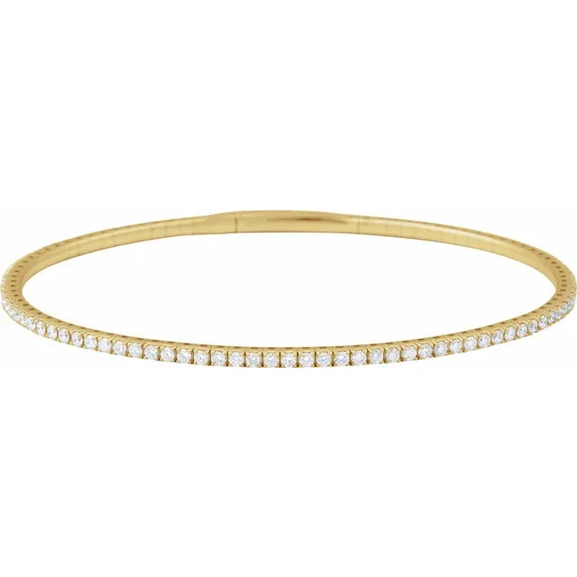 THE LAB-GROWN DIAMOND FLEXIBLE BANGLE — 1 1/2 CTW