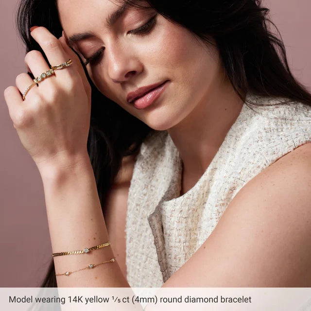 THE LAB-GROWN DIAMOND CURB SOLITAIRE BRACELET