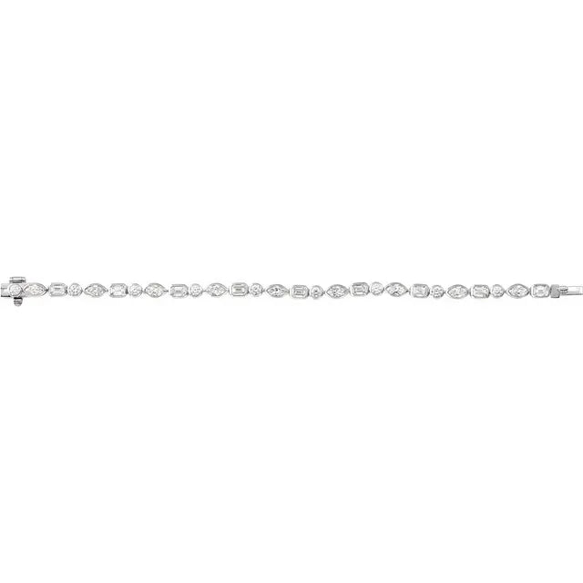 MIXED-CUT LINE BRACELET