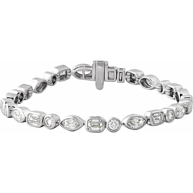 MIXED-CUT LINE BRACELET