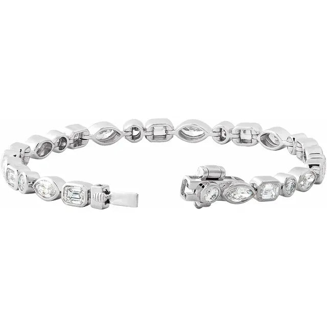 MIXED-CUT LINE BRACELET