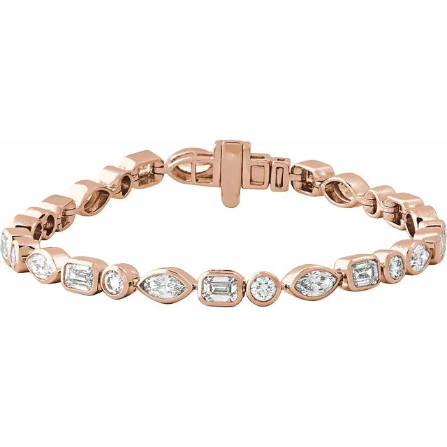 MIXED-CUT LINE BRACELET