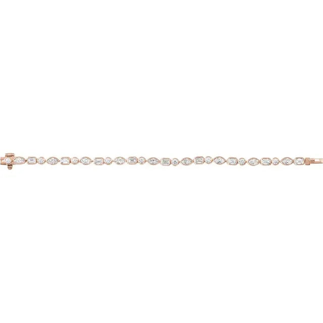 MIXED-CUT LINE BRACELET