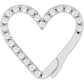 THE DIAMOND HEART CHARM BAIL — LAB-GROWN