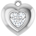 THE PUFFED HEART DANGLE · 1/2 CT