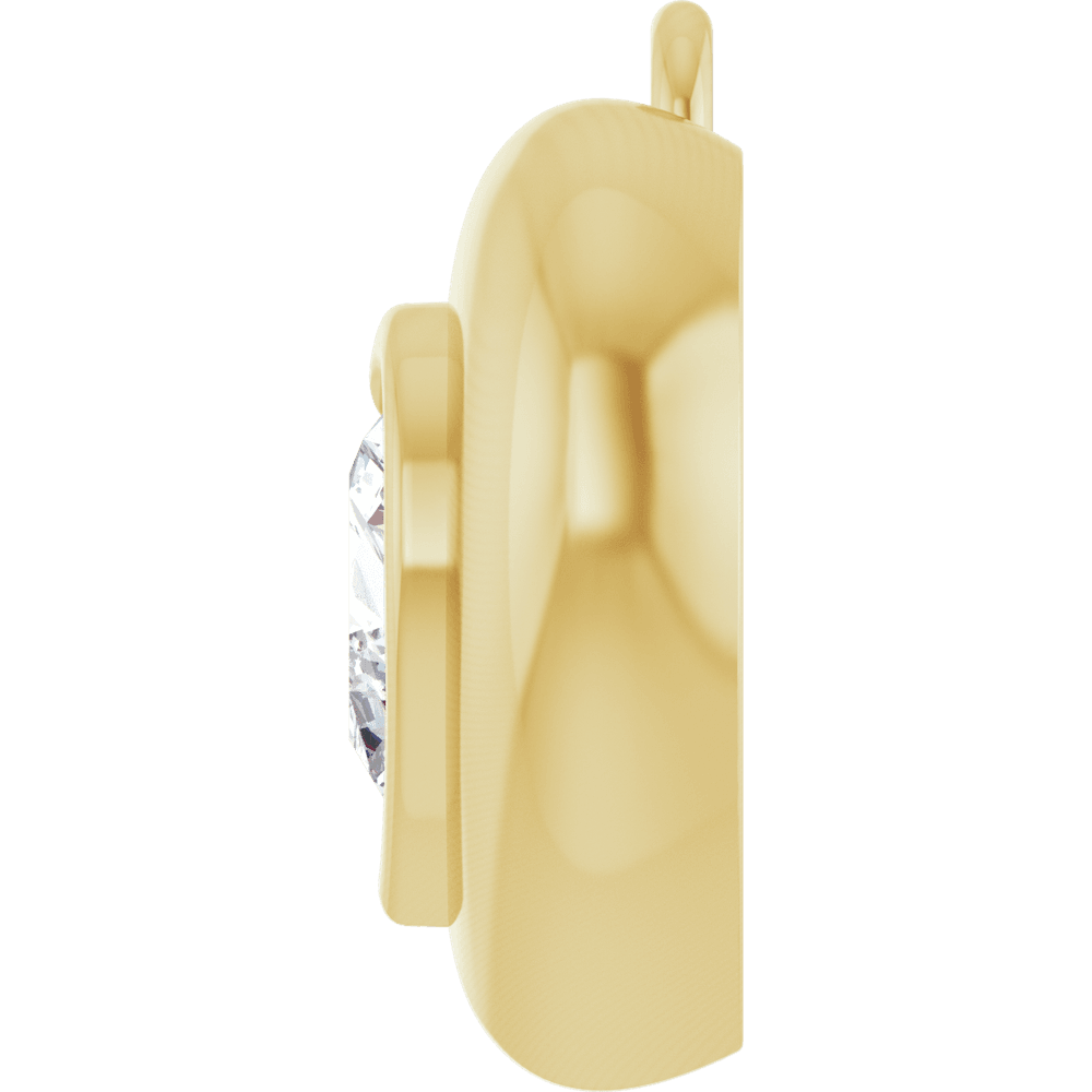 THE PUFFED HEART DANGLE · 1/2 CT
