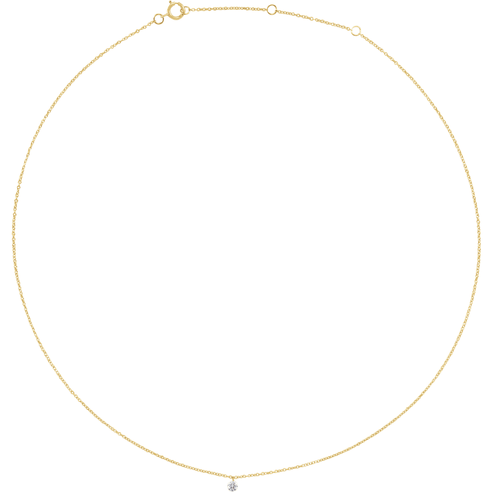 THE DIAMOND SOLITAIRE NECKLACE · 1/6 CT
