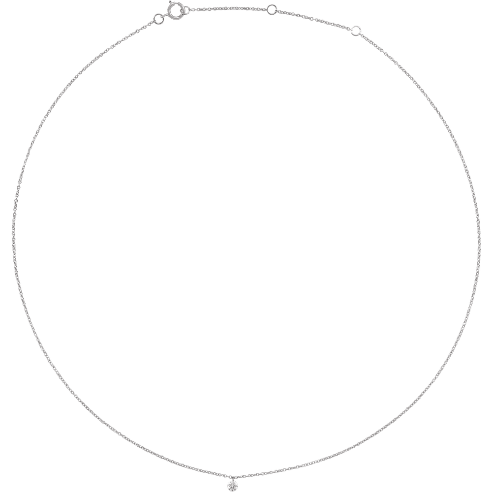 THE DIAMOND SOLITAIRE NECKLACE · 1/6 CT
