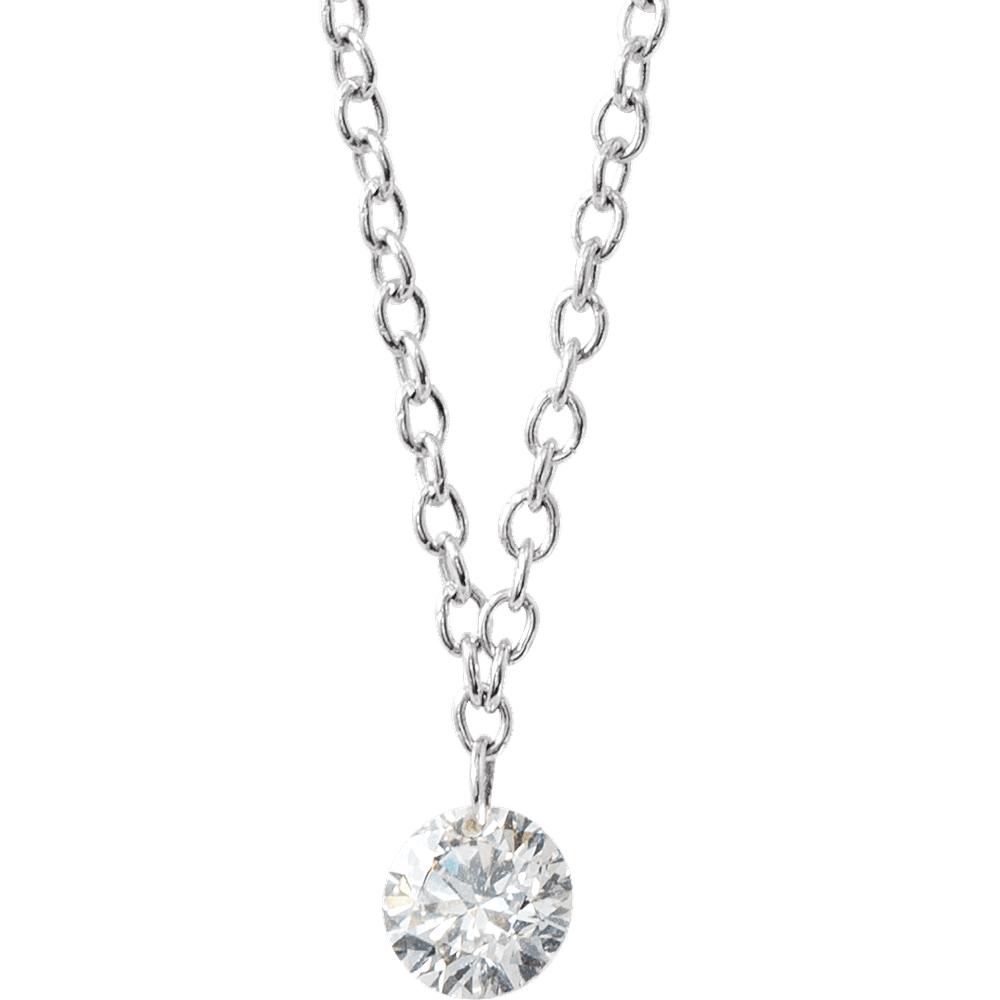 THE DIAMOND SOLITAIRE NECKLACE · 1/6 CT