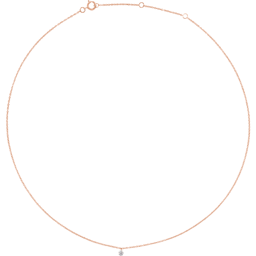 THE DIAMOND SOLITAIRE NECKLACE · 1/6 CT