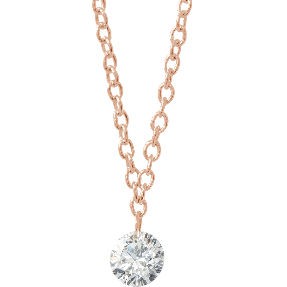 THE DIAMOND SOLITAIRE NECKLACE · 1/6 CT