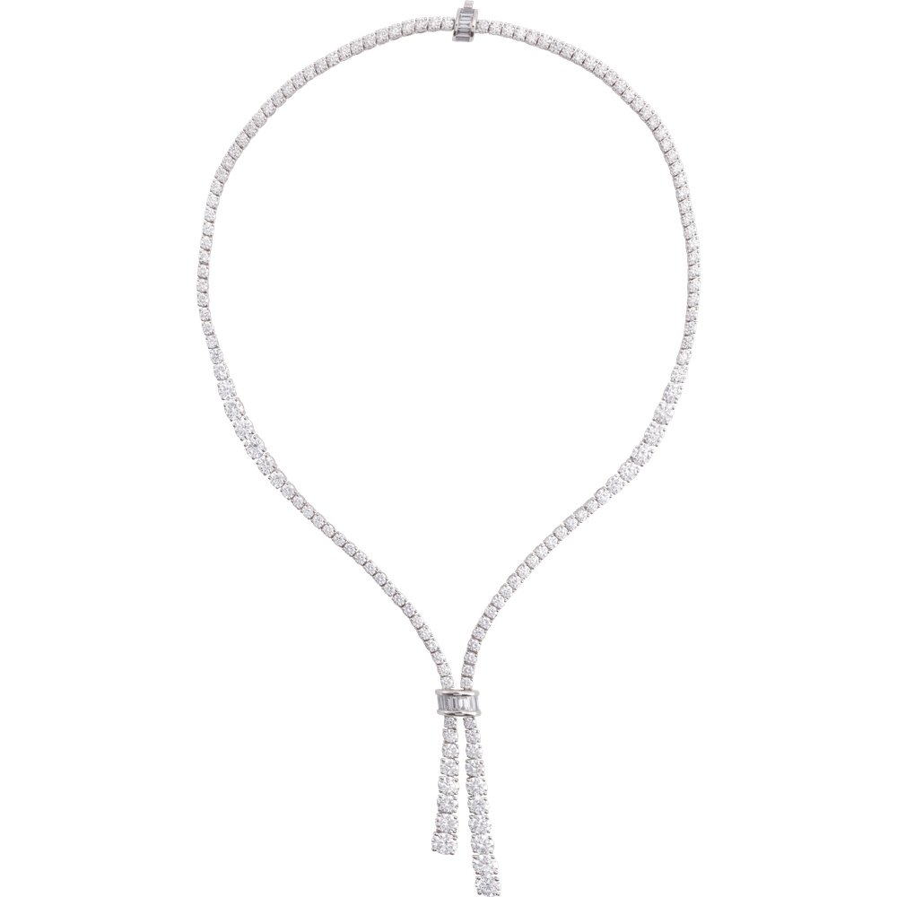 THE LAB-GROWN DIAMOND LARIAT NECKLACE — 26 1/5 CTW