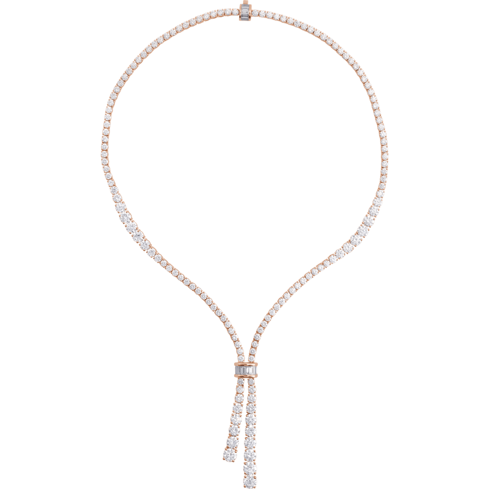 THE LAB-GROWN DIAMOND LARIAT NECKLACE — 26 1/5 CTW