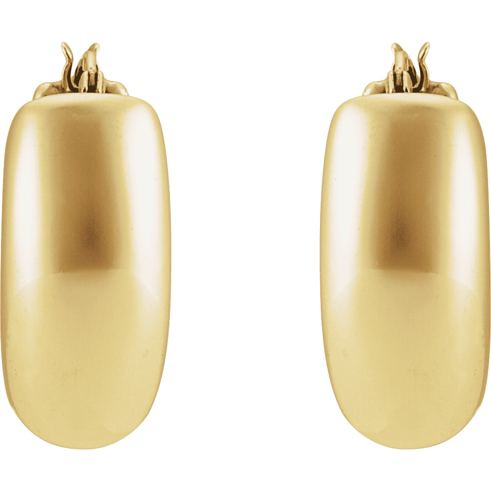 THE PUFFED HOOP EARRINGS · 20mm