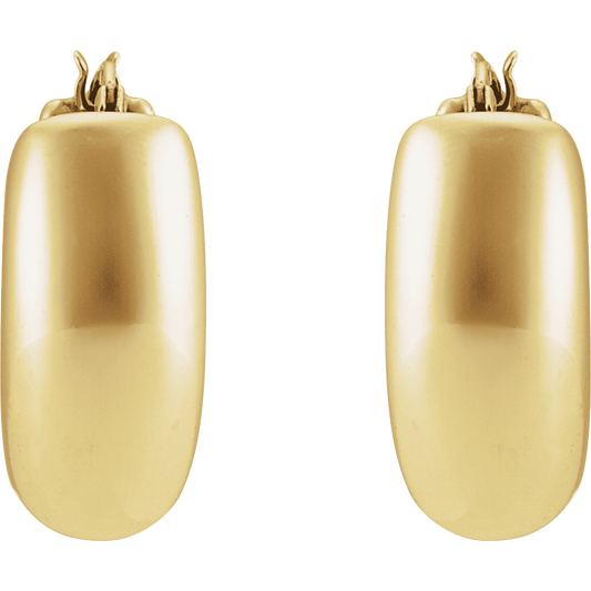 THE PUFFED HOOP EARRINGS · 20mm