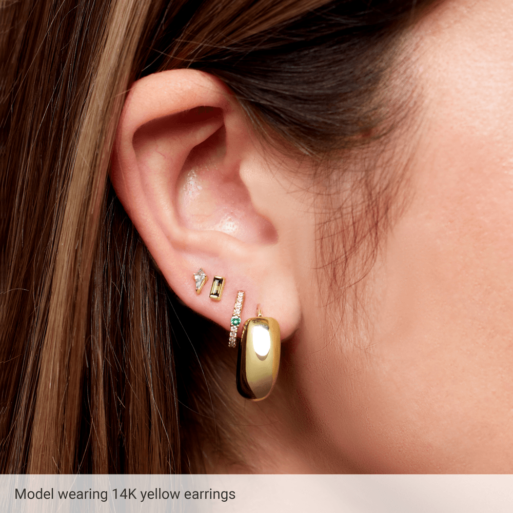 THE PUFFED HOOP EARRINGS · 20mm