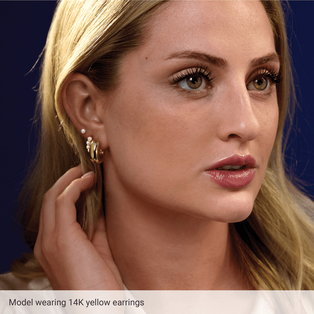 THE PUFFED HOOP EARRINGS · 20mm