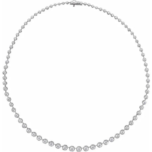 The Lab-Grown Diamond Line Necklace — 6 3/4 CTW