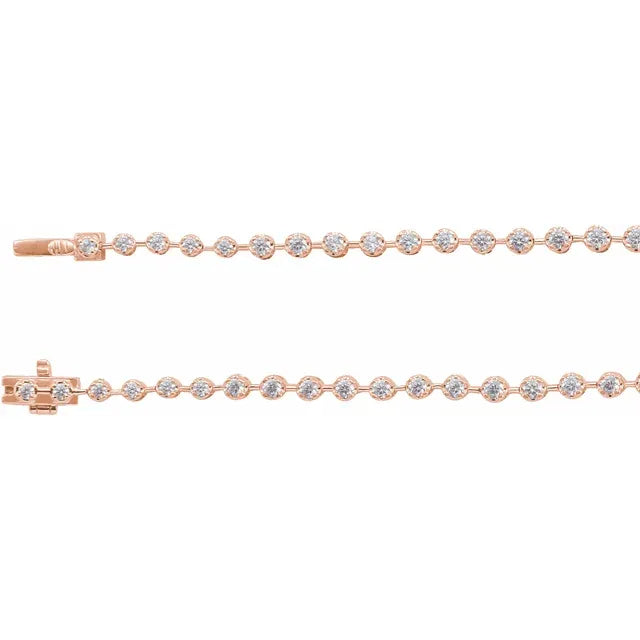 The Lab-Grown Diamond Line Necklace — 6 3/4 CTW