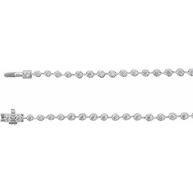The Lab-Grown Diamond Line Necklace — 6 3/4 CTW