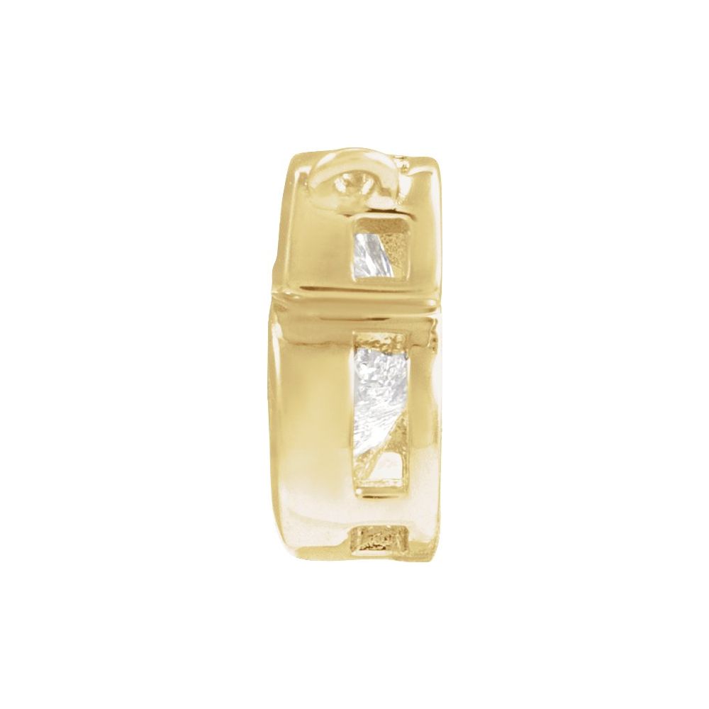 The Bezel Diamond Initial Dangle